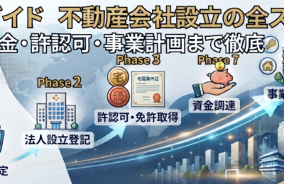 【完全ガイド】不動産会社設立の全ステップ｜資金・許認可・事業計画まで徹底解説